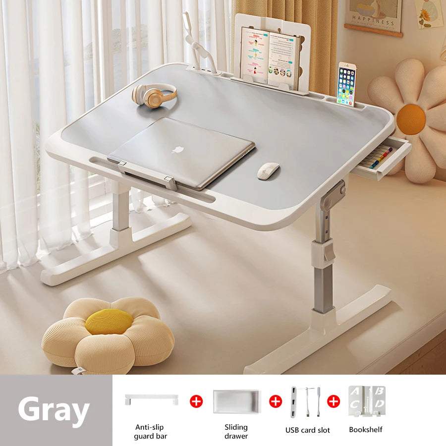 Bureau d'Ordinateur Pliable et Réglable pour Petite Espace