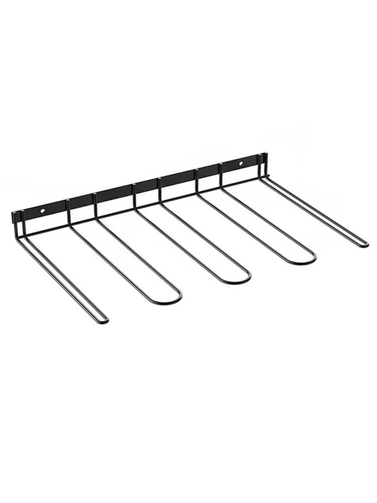 Porte-bottes mural en métal pour 4 paires - Organisateur élégant