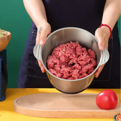 Broyeur Électrique 2L/5L en Acier Inox - Hachoir et Slicer Cuisine