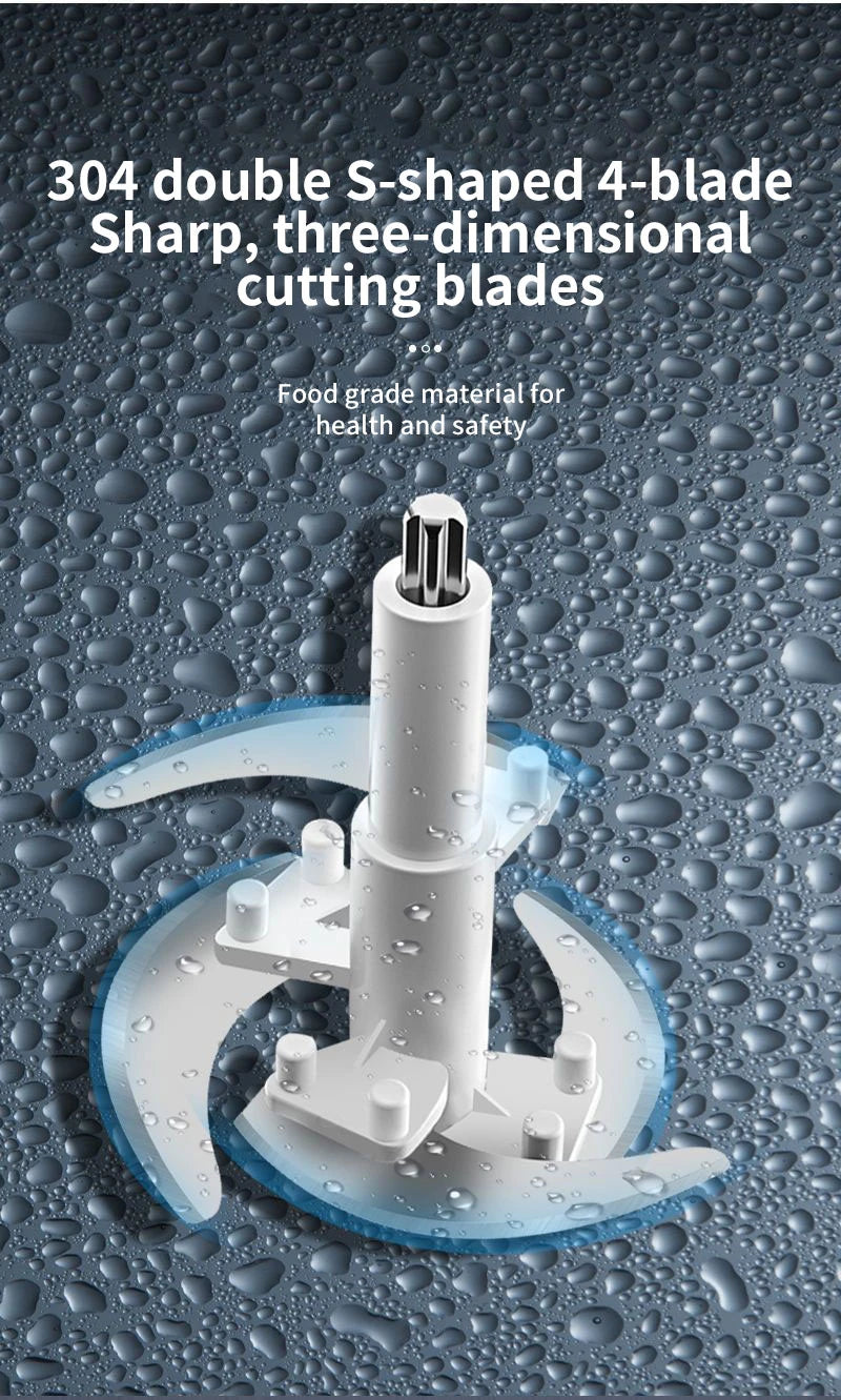 Broyeur Électrique 2L/5L en Acier Inox - Hachoir et Slicer Cuisine