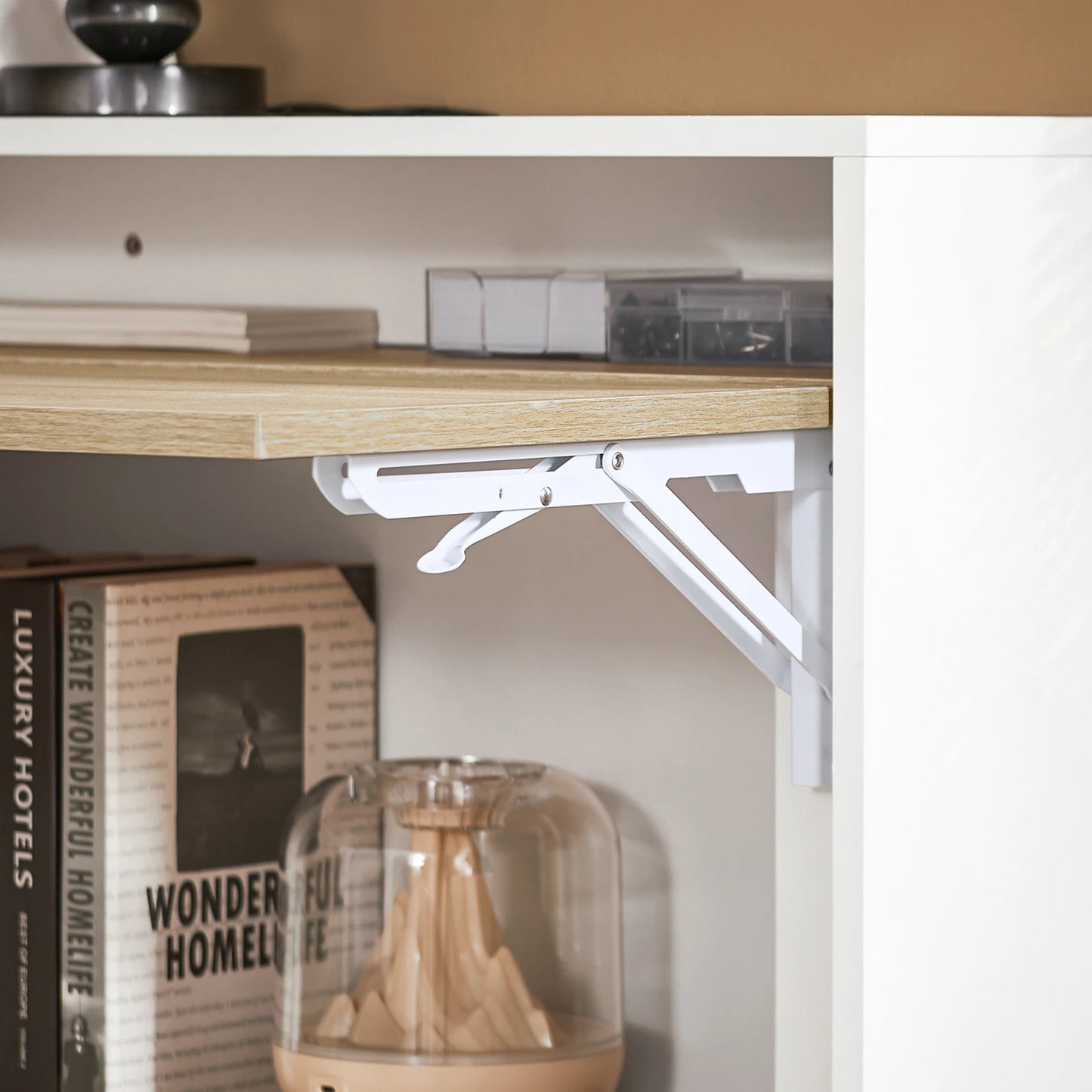 Table pliante SoBuy FWT104 avec armoire intégrée - Pratique et élégante