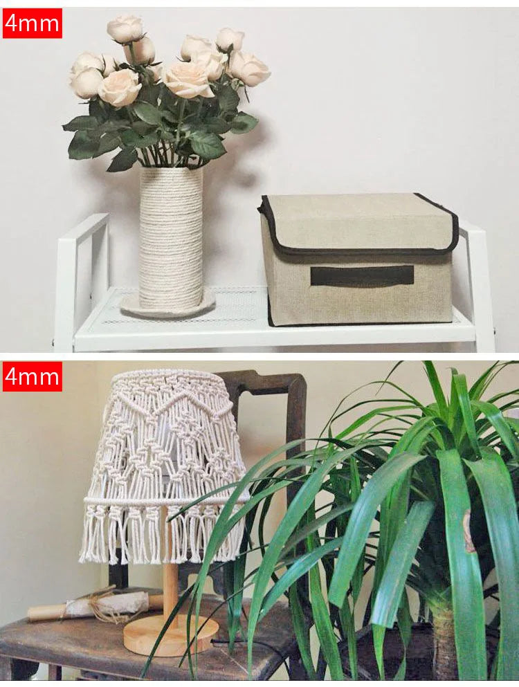 Macramé Beige fait main | Décor Boho pour Maison et Mariage