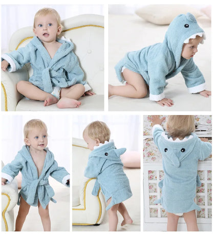 Robe de bain en coton pour bébé : peignoir doux et pyjama