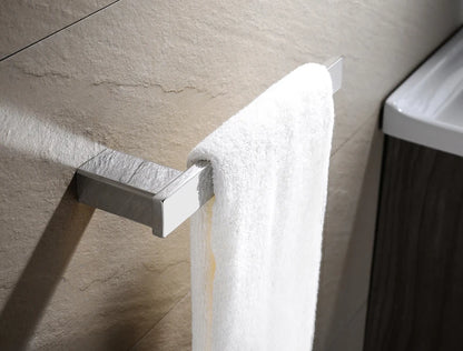 Accessoires de Salle de Bain en Acier Inoxydable - Set Étagère & Crochets