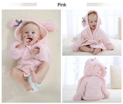 Robe de bain en coton pour bébé : peignoir doux et pyjama