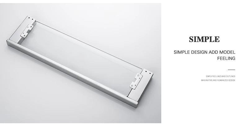 Accessoires de Salle de Bain en Acier Inoxydable - Set Étagère & Crochets