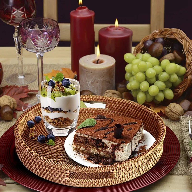 Panier en osier tissé à la main - rangement fruits et cosmétiques