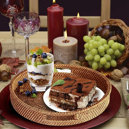 Panier en osier tissé à la main - rangement fruits et cosmétiques