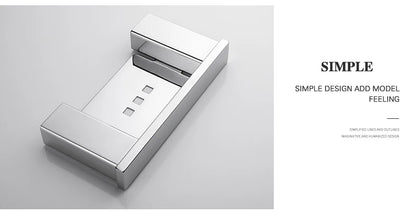 Accessoires de Salle de Bain en Acier Inoxydable - Set Étagère & Crochets