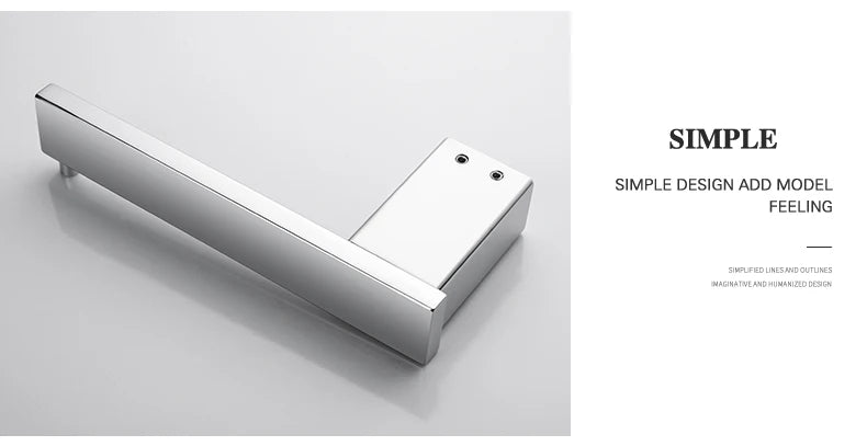 Accessoires de Salle de Bain en Acier Inoxydable - Set Étagère & Crochets