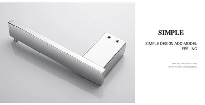 Accessoires de Salle de Bain en Acier Inoxydable - Set Étagère & Crochets