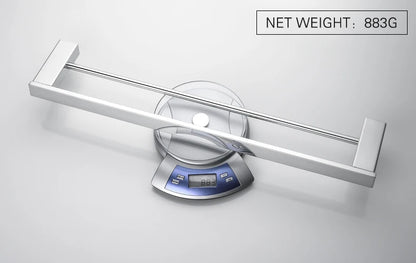 Accessoires de Salle de Bain en Acier Inoxydable - Set Étagère & Crochets