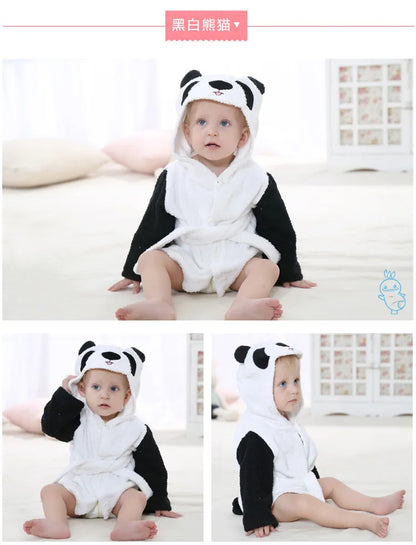 Robe de bain en coton pour bébé : peignoir doux et pyjama