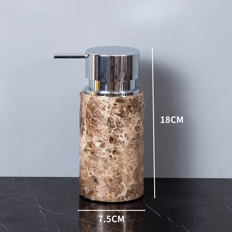 Porte-brosse à dents en marbre foncé - Luxe Regina Dish HOSet