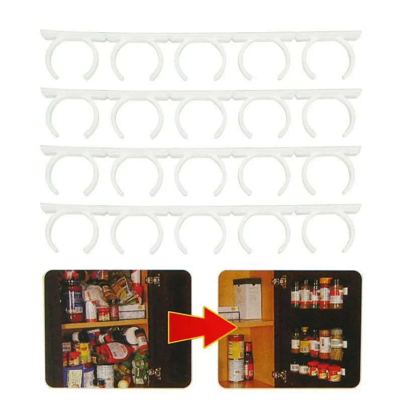 Pince murale en plastique pour épices - Rangement cuisine pratique