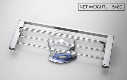 Accessoires de Salle de Bain en Acier Inoxydable - Set Étagère & Crochets