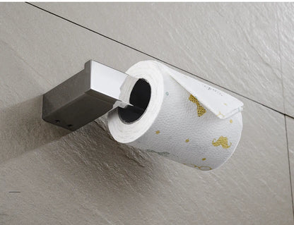 Accessoires de Salle de Bain en Acier Inoxydable - Set Étagère & Crochets