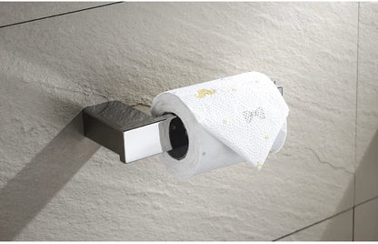 Accessoires de Salle de Bain en Acier Inoxydable - Set Étagère & Crochets