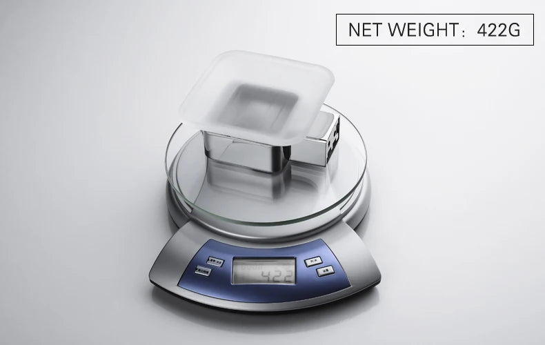 Accessoires de Salle de Bain en Acier Inoxydable - Set Étagère & Crochets