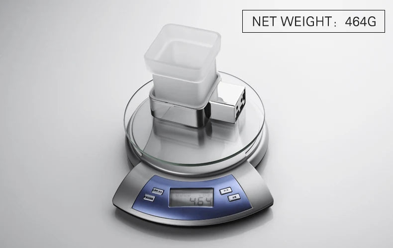 Accessoires de Salle de Bain en Acier Inoxydable - Set Étagère & Crochets