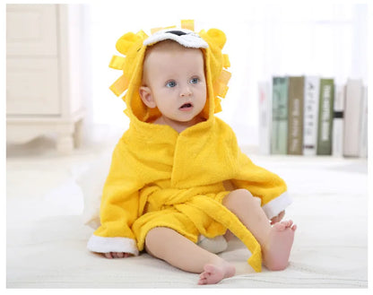 Robe de bain en coton pour bébé : peignoir doux et pyjama