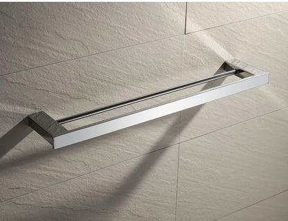 Accessoires de Salle de Bain en Acier Inoxydable - Set Étagère & Crochets