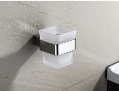 Accessoires de Salle de Bain en Acier Inoxydable - Set Étagère & Crochets