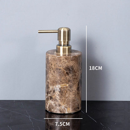 Porte-brosse à dents en marbre foncé - Luxe Regina Dish HOSet