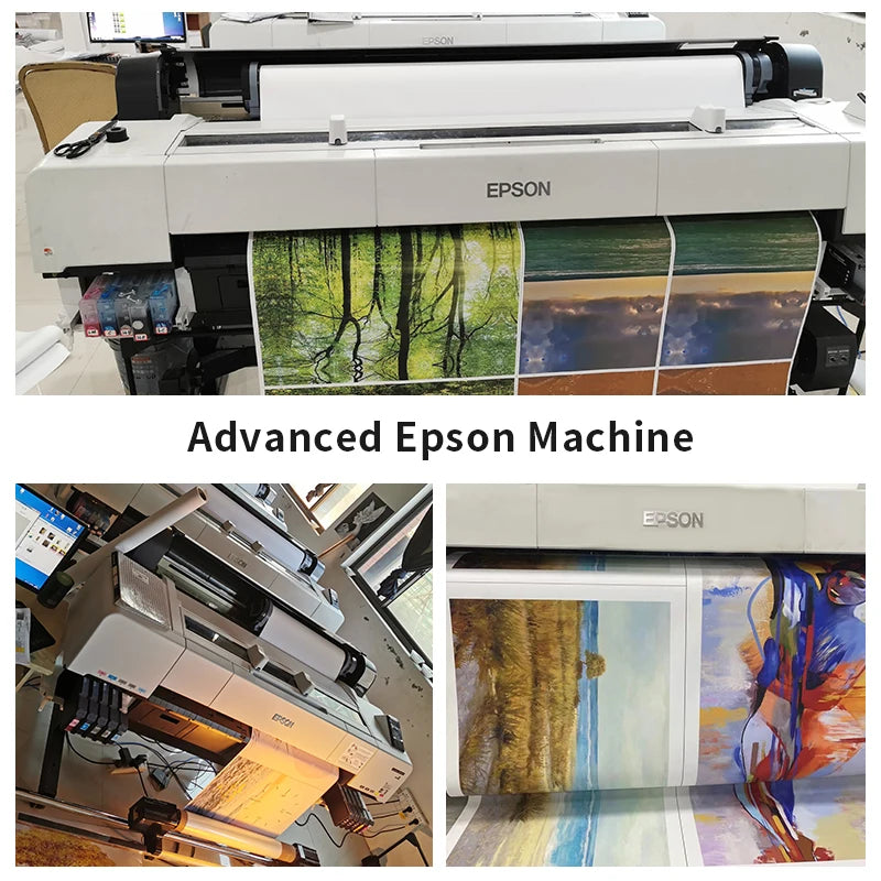 Art mural femme boho avec fleurs et papillon - toile grande taille