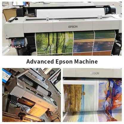 Art mural femme boho avec fleurs et papillon - toile grande taille