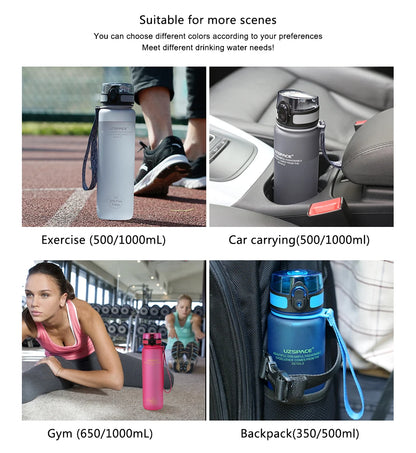 Gourde Sport Tritan Sans BPA - Bouteille d'Eau Portable 350/500ml