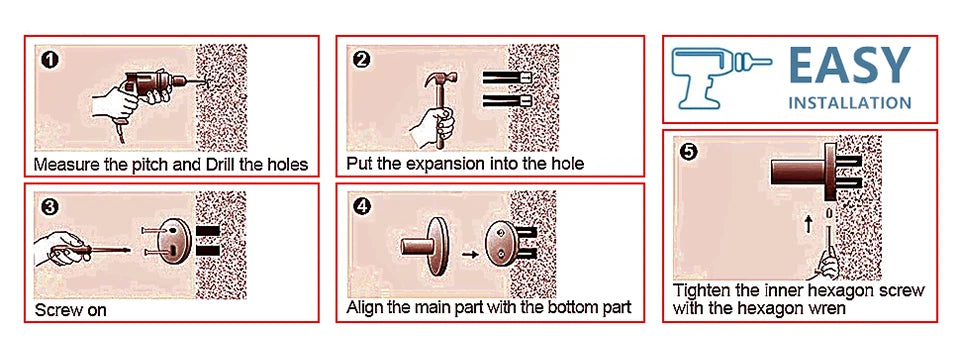 Kit Accessoires HOHardware Noir Mat : Étagère, Porte-Serviettes et Plus