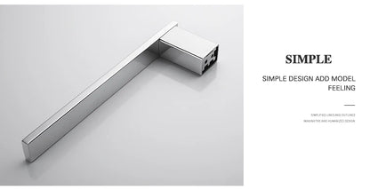 Accessoires de Salle de Bain en Acier Inoxydable - Set Étagère & Crochets