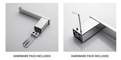 Accessoires de Salle de Bain en Acier Inoxydable - Set Étagère & Crochets