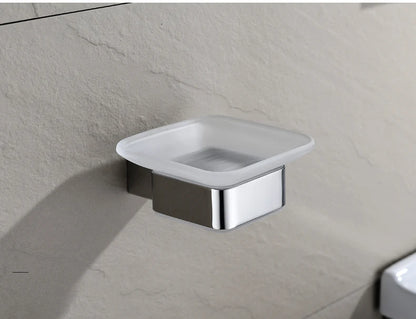 Accessoires de Salle de Bain en Acier Inoxydable - Set Étagère & Crochets