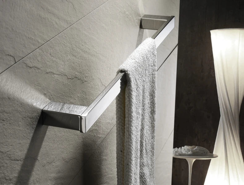 Accessoires de Salle de Bain en Acier Inoxydable - Set Étagère & Crochets