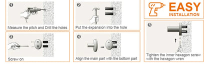 Kit Accessoires HOHardware Noir Mat : Étagère, Porte-Serviettes et Plus