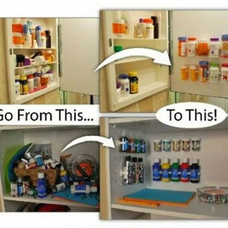 Pince murale en plastique pour épices - Rangement cuisine pratique