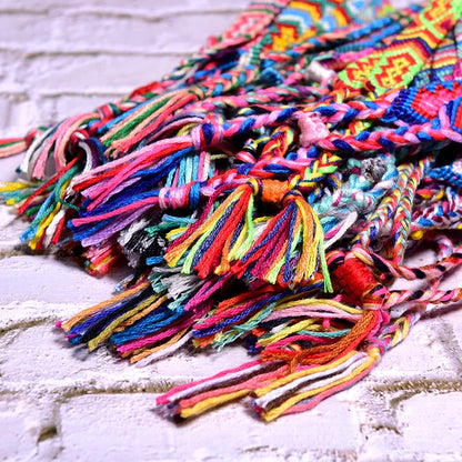 Bracelet d'amitié macramé femme - 20 pièces couleur aléatoire