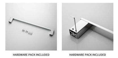 Accessoires de Salle de Bain en Acier Inoxydable - Set Étagère & Crochets