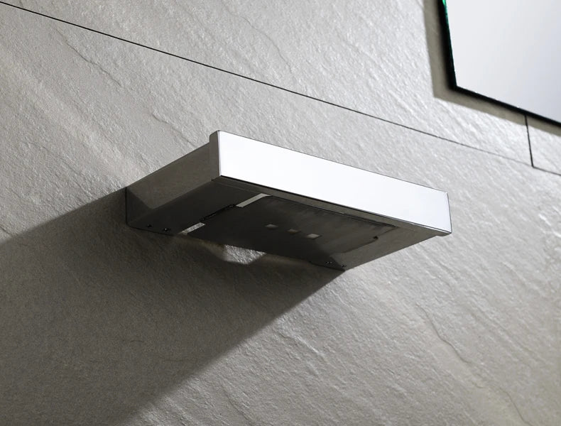 Accessoires de Salle de Bain en Acier Inoxydable - Set Étagère & Crochets