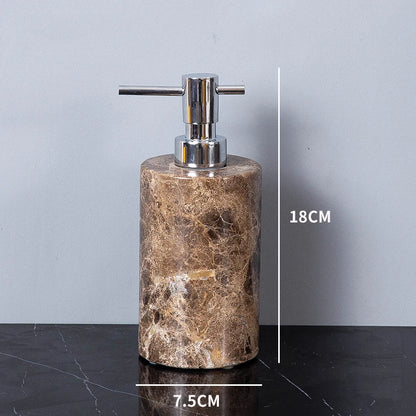 Porte-brosse à dents en marbre foncé - Luxe Regina Dish HOSet