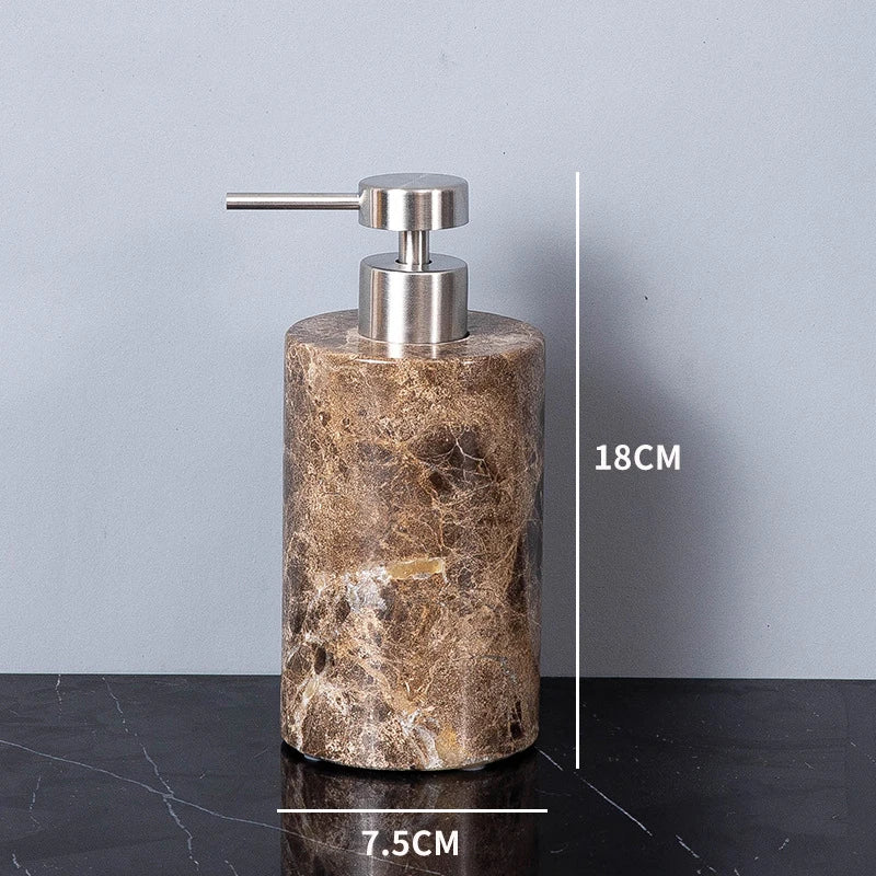 Porte-brosse à dents en marbre foncé - Luxe Regina Dish HOSet