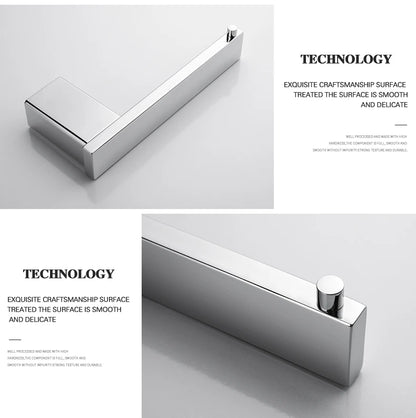 Accessoires de Salle de Bain en Acier Inoxydable - Set Étagère & Crochets