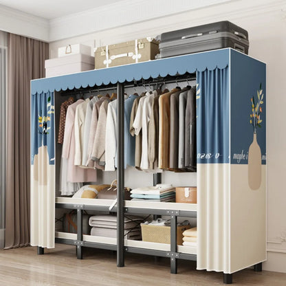Armoire pliante en acier durable - Rangement pratique sans installation