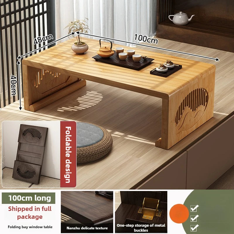 Table basse pliable pour balcon - Petite table à thé pratique