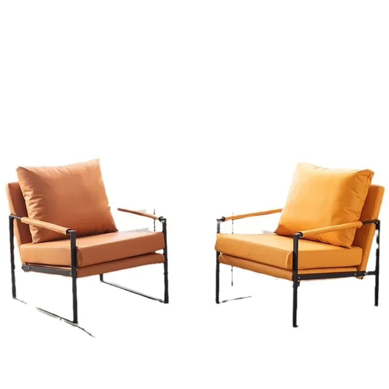 Canapé paresseux nordique en fer forgé pour salon et balcon