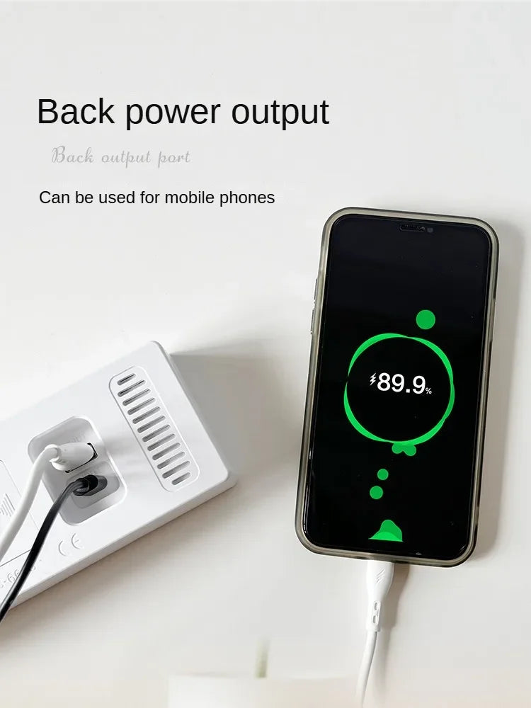 Réveil numérique LED avec température, date et mode nuit