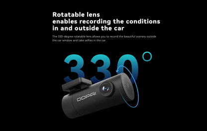 DDPAI Mini Pro 1296P Dash Cam - Caméra DVR WiFi pour Voiture