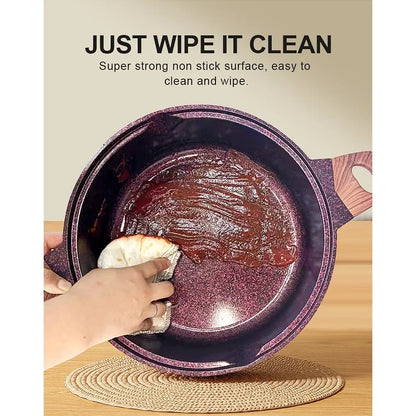 Ensemble de casseroles antiadhésives en céramique - 15 pièces avec couvercle